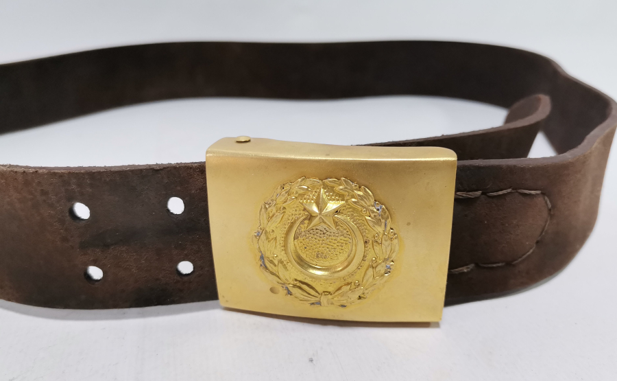 AY YILDIZLI VE ÇİL KONDİSYONDA ÇOK NADİR OSMANLI SUBAY KEMERİ