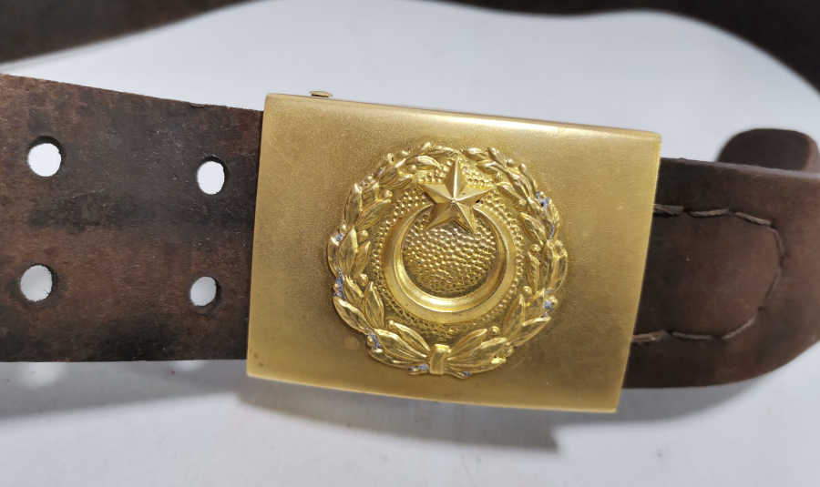 AY YILDIZLI VE ÇİL KONDİSYONDA ÇOK NADİR OSMANLI SUBAY KEMERİ