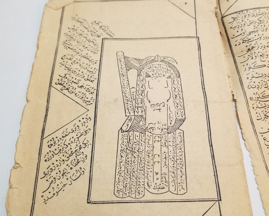 OSMANLI DÖNEMİ TAŞ BASKI KARABAŞ TECVİHİ