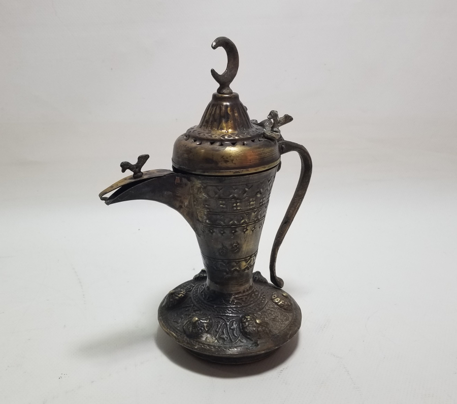 ALTI DAMGALI BRONZ DÖKÜM KAHVEDAN - MIRRA