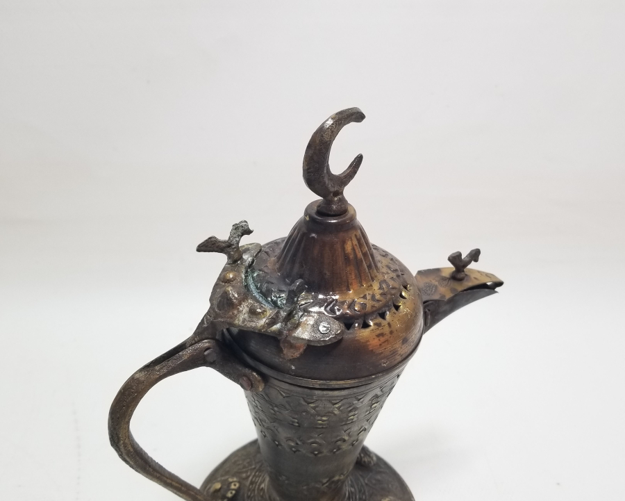 ALTI DAMGALI BRONZ DÖKÜM KAHVEDAN - MIRRA