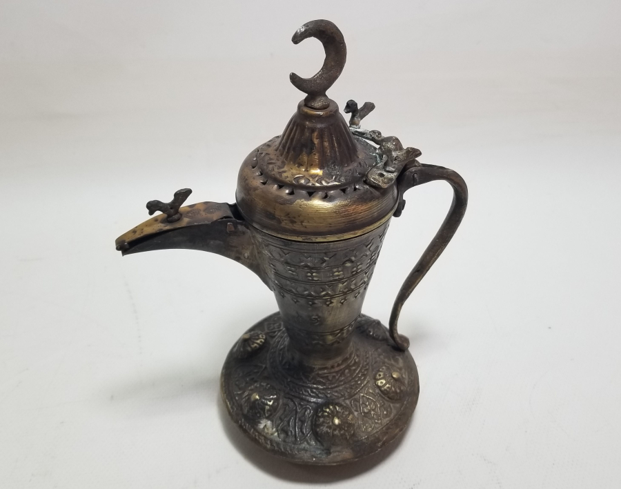 ALTI DAMGALI BRONZ DÖKÜM KAHVEDAN - MIRRA