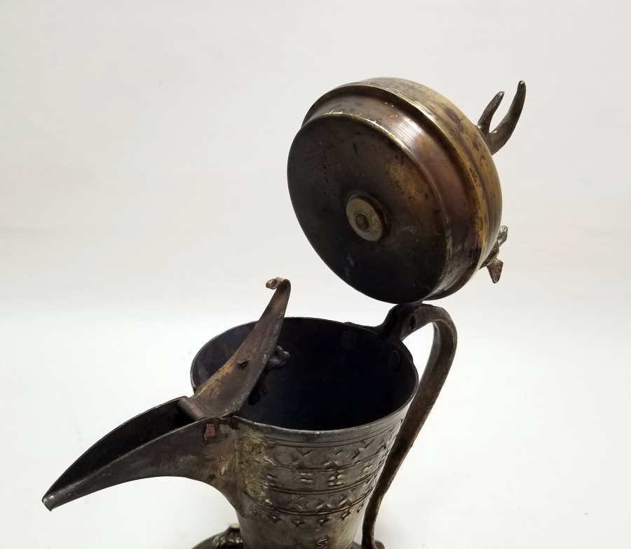 ALTI DAMGALI BRONZ DÖKÜM KAHVEDAN - MIRRA