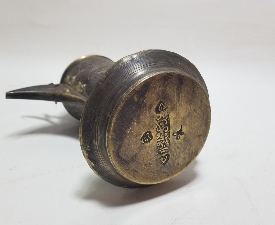 ALTI DAMGALI BRONZ DÖKÜM KAHVEDAN - MIRRA