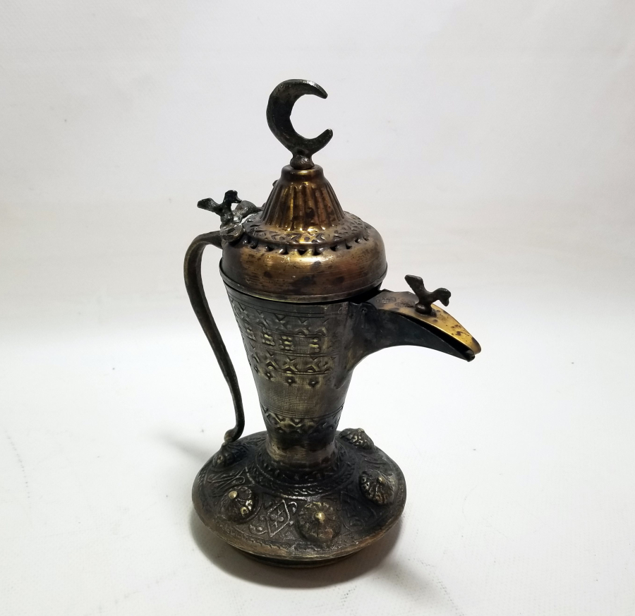 ALTI DAMGALI BRONZ DÖKÜM KAHVEDAN - MIRRA