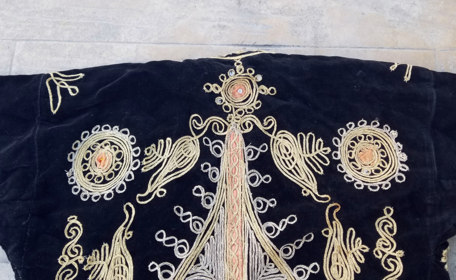 OSMANLI DÖNEMİ SIRMA İŞÇİLİKLİ GELİN CEPKENİ