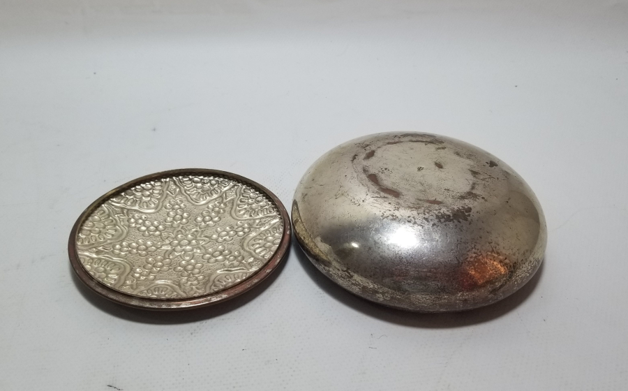 GÜMÜŞ KAPLAMA ANTİKA KAPAKLI KUTU