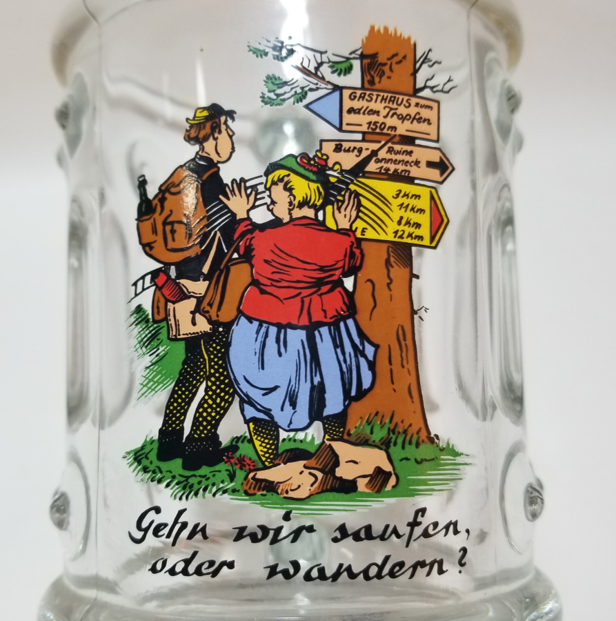 1983 TARİHLİ HATIRA BÜYÜK BOY CAM TANKART - BİRA BARDAĞI