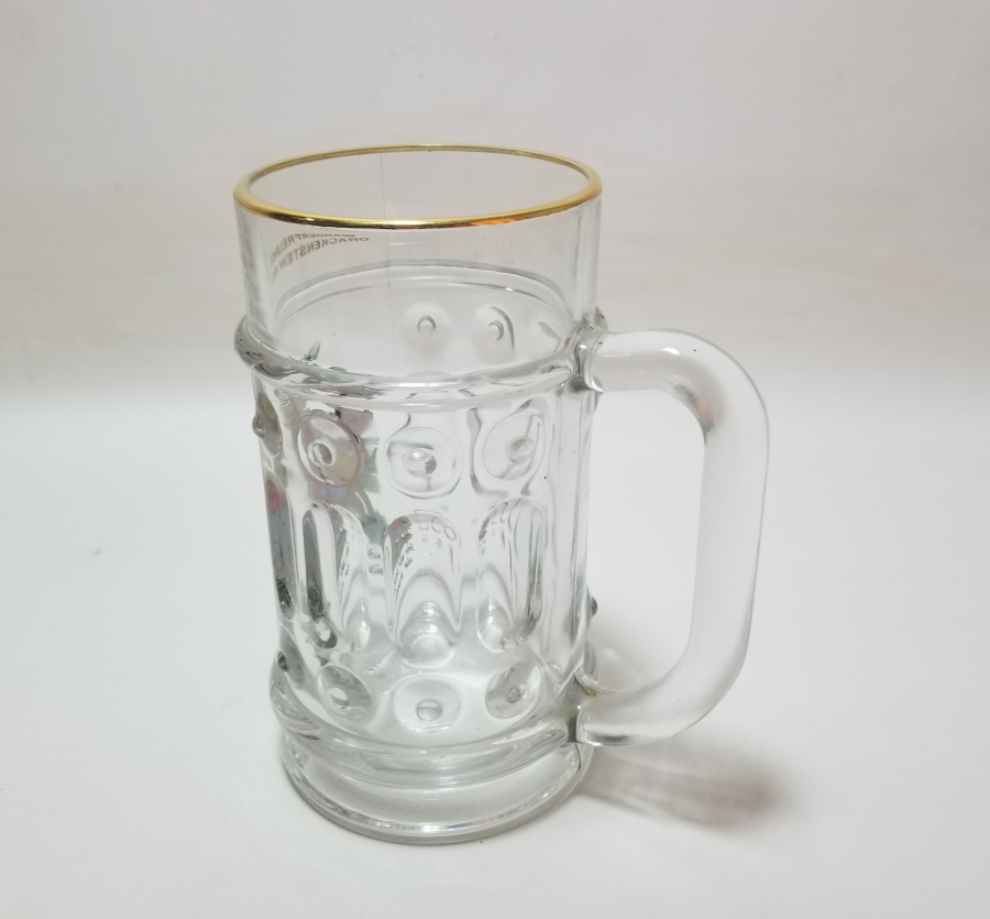 1983 TARİHLİ HATIRA BÜYÜK BOY CAM TANKART - BİRA BARDAĞI