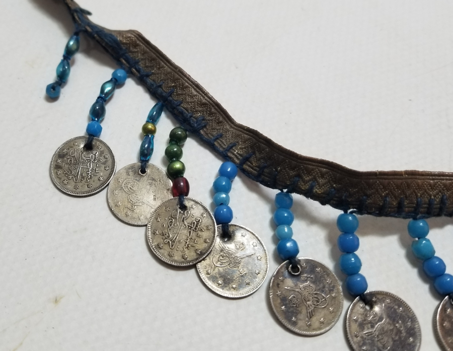 MEHMET REŞAT VE ABDÜLHAMİD HAN DÖNEMİ GÜMÜŞ 2 KURUŞLARDAN YAPILMIŞ OSMANLI GELİN ALINLIĞI