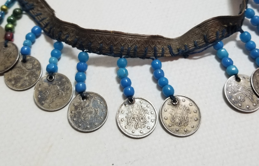 MEHMET REŞAT VE ABDÜLHAMİD HAN DÖNEMİ GÜMÜŞ 2 KURUŞLARDAN YAPILMIŞ OSMANLI GELİN ALINLIĞI