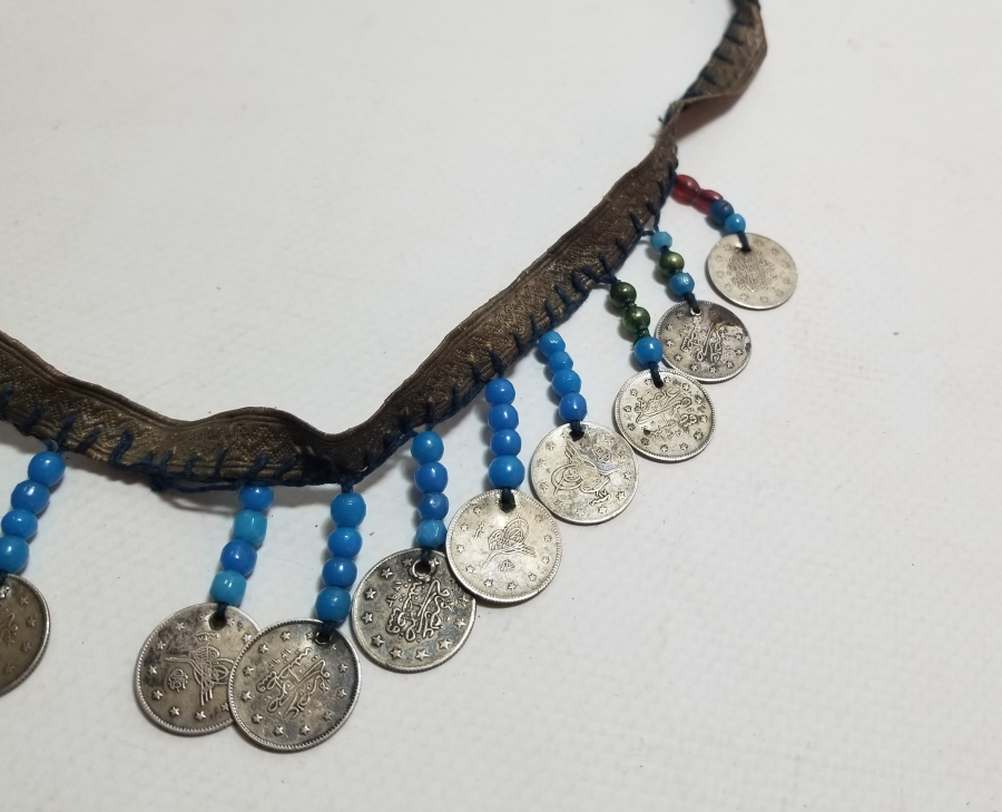 MEHMET REŞAT VE ABDÜLHAMİD HAN DÖNEMİ GÜMÜŞ 2 KURUŞLARDAN YAPILMIŞ OSMANLI GELİN ALINLIĞI