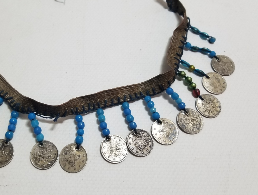 MEHMET REŞAT VE ABDÜLHAMİD HAN DÖNEMİ GÜMÜŞ 2 KURUŞLARDAN YAPILMIŞ OSMANLI GELİN ALINLIĞI