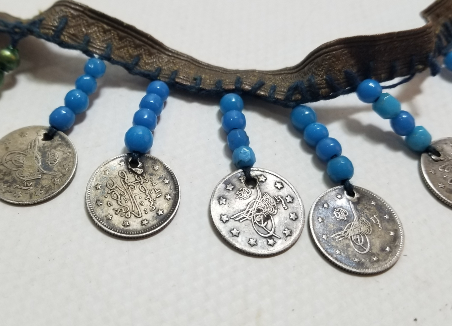 MEHMET REŞAT VE ABDÜLHAMİD HAN DÖNEMİ GÜMÜŞ 2 KURUŞLARDAN YAPILMIŞ OSMANLI GELİN ALINLIĞI