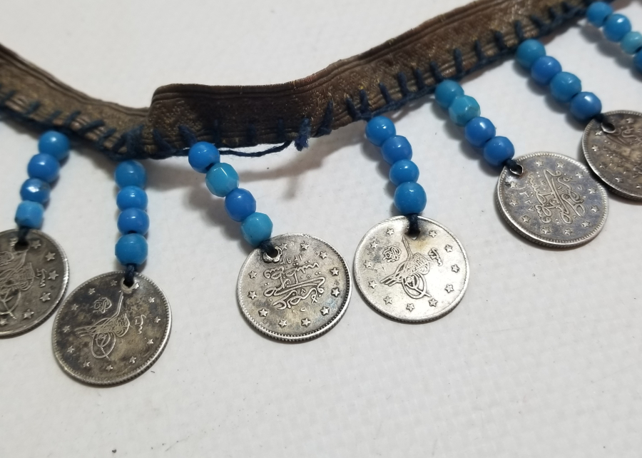 MEHMET REŞAT VE ABDÜLHAMİD HAN DÖNEMİ GÜMÜŞ 2 KURUŞLARDAN YAPILMIŞ OSMANLI GELİN ALINLIĞI