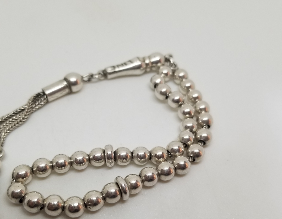 SALLAMASI AY YILDIZLI GÜMÜŞ TESPİH