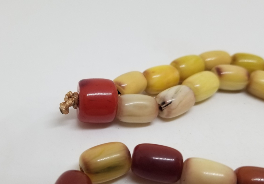 OSMANLI SIKMA VE MİSKEVİ BAĞA HABBELERDEN YAPILMIŞ 33LÜ TESPİH