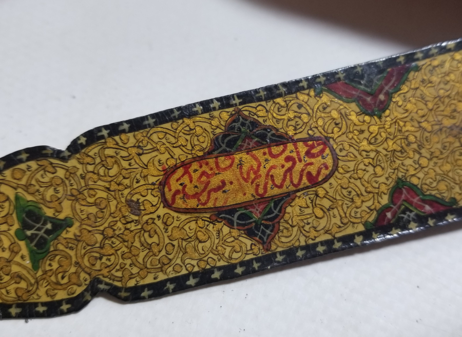 OSMANLI DÖNEMİ EL BOYAMA KİTAP AYRACI