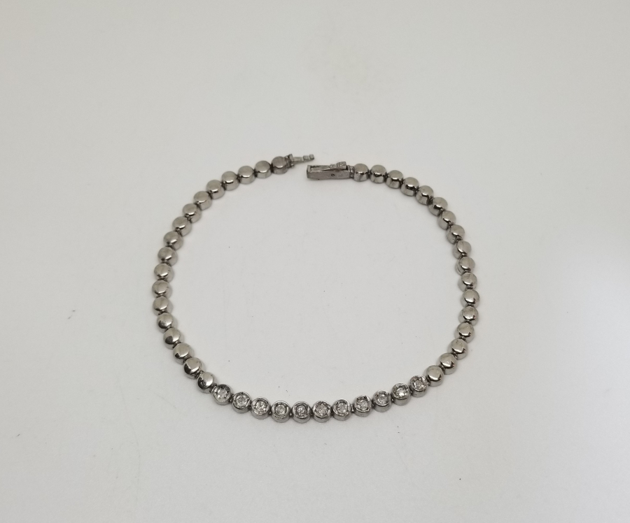 PIRLANTA TAŞLI ÖZEL YAPIM BİLEKLİK