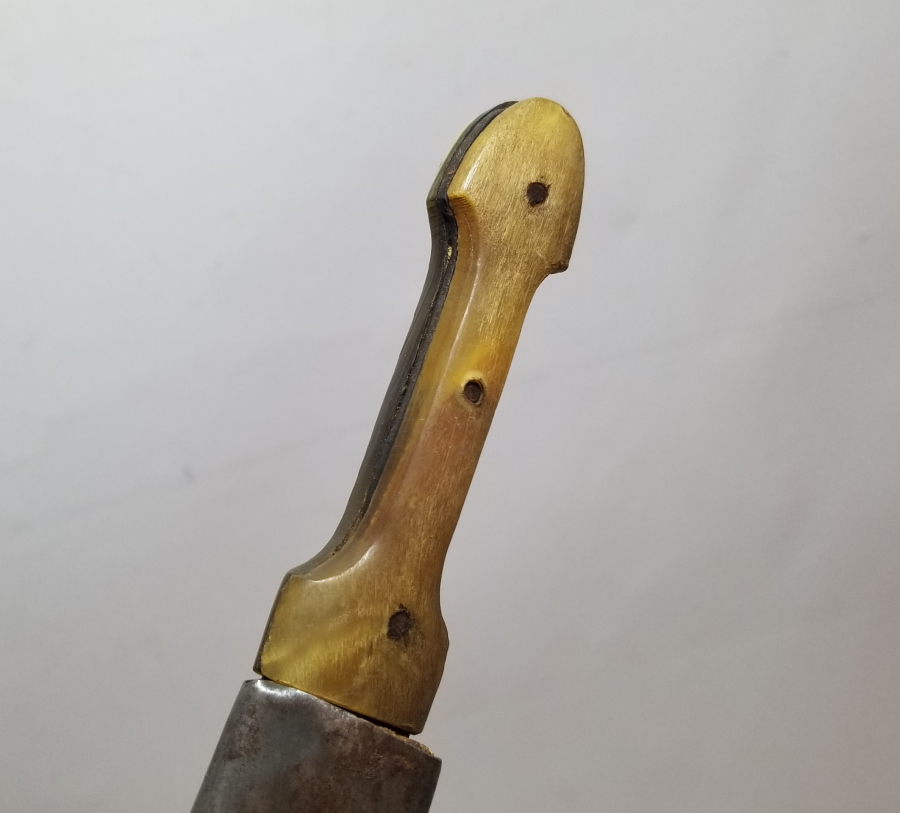 ORİJİNAL KININDA OSMANLI DÖNEMİ BOYNUZ SAPLI AFYON KAMASI