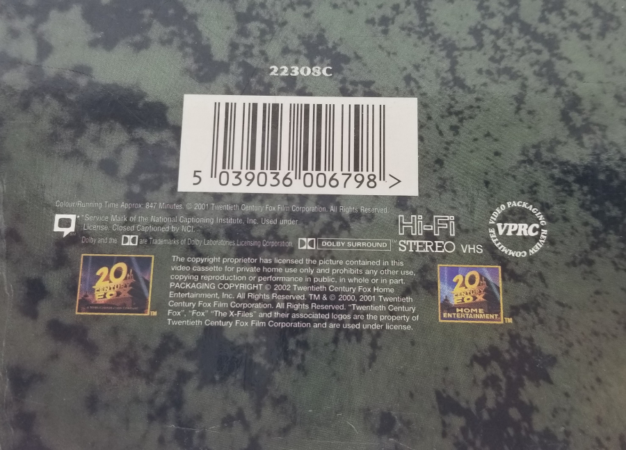 X FİLES İSİMLİ DİZİYE AİT KASET TAKIMI