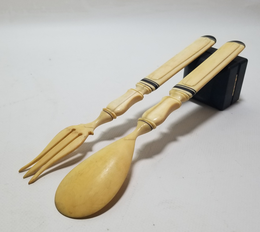 OSMANLI DÖNEMİ FİLDİŞİ SERVİS ÇATAL - KAŞIĞI