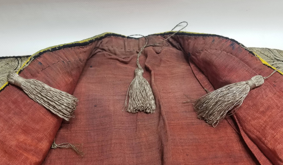 OSMANLI DÖNEMİ GÜMÜŞ SIRMA İŞÇİLİKLİ SARAY İŞİ GELİN CEPKENİ