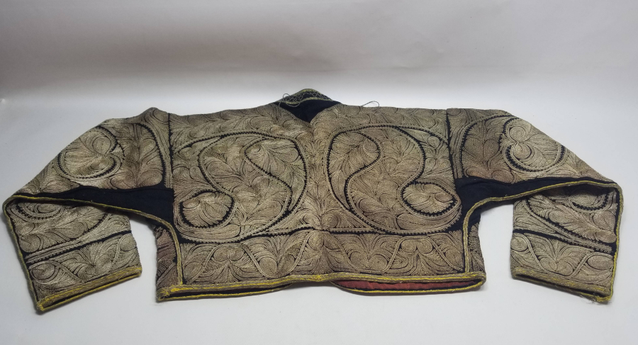 OSMANLI DÖNEMİ GÜMÜŞ SIRMA İŞÇİLİKLİ SARAY İŞİ GELİN CEPKENİ