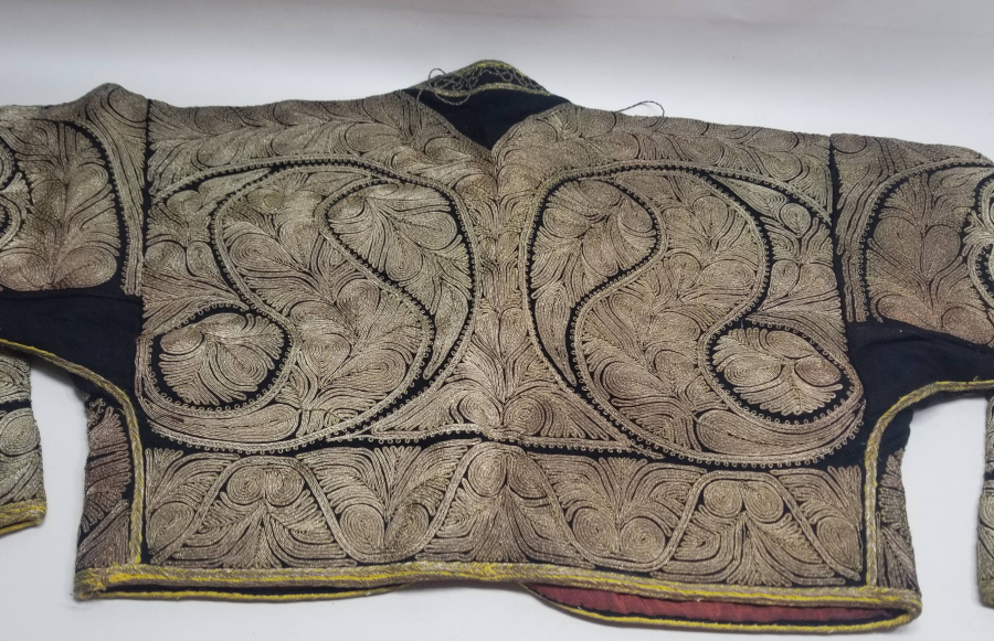 OSMANLI DÖNEMİ GÜMÜŞ SIRMA İŞÇİLİKLİ SARAY İŞİ GELİN CEPKENİ