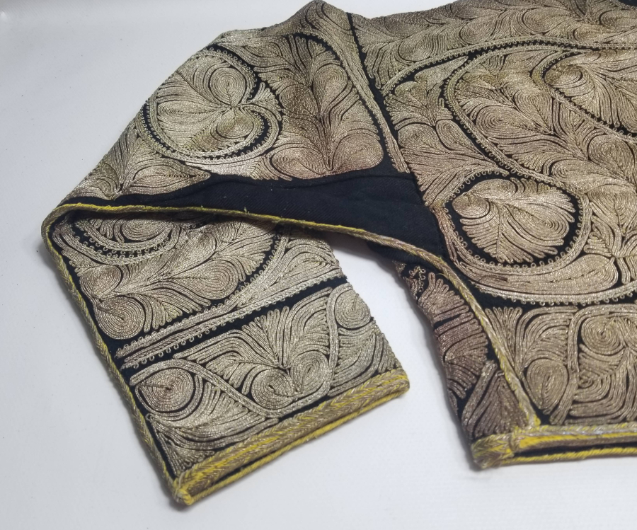 OSMANLI DÖNEMİ GÜMÜŞ SIRMA İŞÇİLİKLİ SARAY İŞİ GELİN CEPKENİ