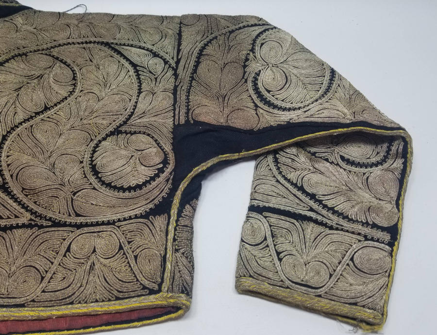 OSMANLI DÖNEMİ GÜMÜŞ SIRMA İŞÇİLİKLİ SARAY İŞİ GELİN CEPKENİ