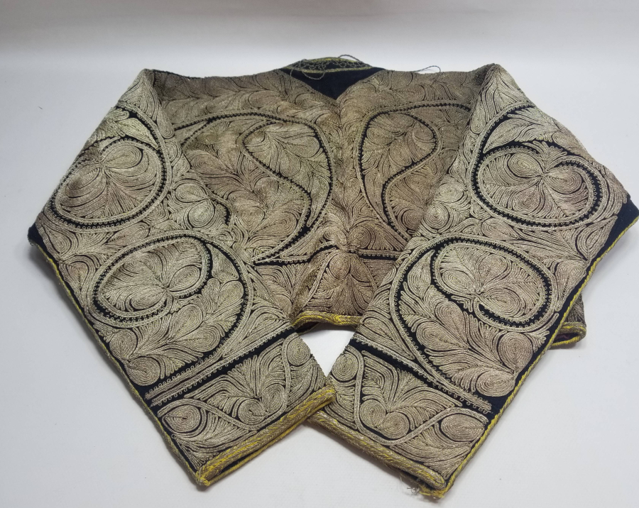 OSMANLI DÖNEMİ GÜMÜŞ SIRMA İŞÇİLİKLİ SARAY İŞİ GELİN CEPKENİ