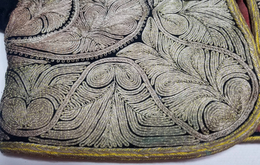 OSMANLI DÖNEMİ GÜMÜŞ SIRMA İŞÇİLİKLİ SARAY İŞİ GELİN CEPKENİ