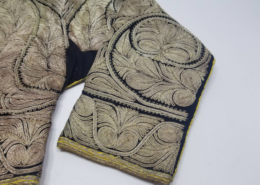 OSMANLI DÖNEMİ GÜMÜŞ SIRMA İŞÇİLİKLİ SARAY İŞİ GELİN CEPKENİ