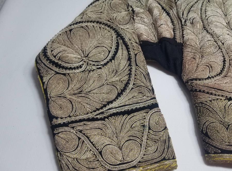 OSMANLI DÖNEMİ GÜMÜŞ SIRMA İŞÇİLİKLİ SARAY İŞİ GELİN CEPKENİ