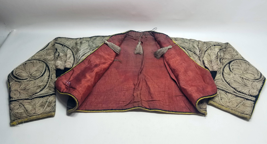 OSMANLI DÖNEMİ GÜMÜŞ SIRMA İŞÇİLİKLİ SARAY İŞİ GELİN CEPKENİ