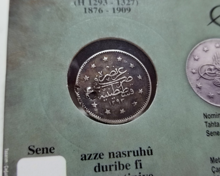 SULTAN ABDÜLHAMİD DÖNEMİ GÜMÜŞ 2 KURUŞ MECİDİYE