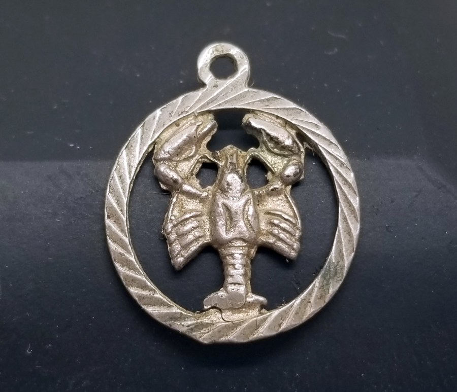 GÜMÜŞ YENGEÇ BURÇ KOLYESİ