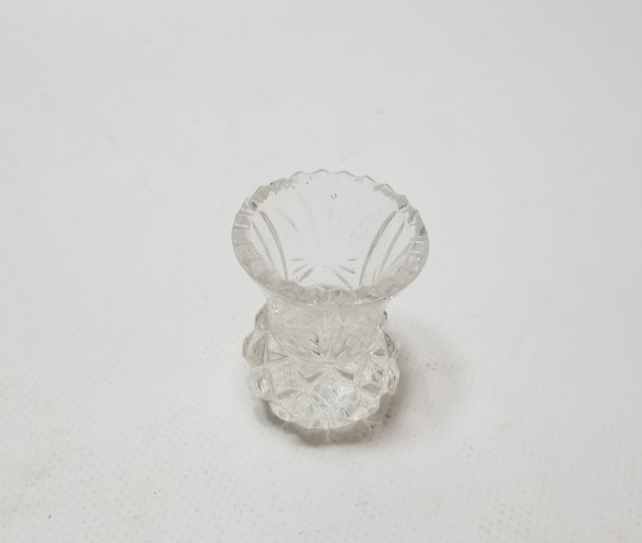 KRİSTAL KESME İŞÇİLİKLİ ANTİKA CAM HOKKA