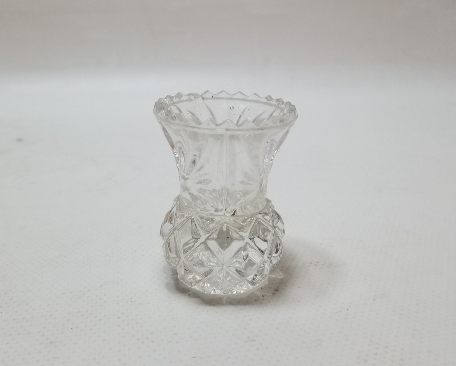 KRİSTAL KESME İŞÇİLİKLİ ANTİKA CAM HOKKA