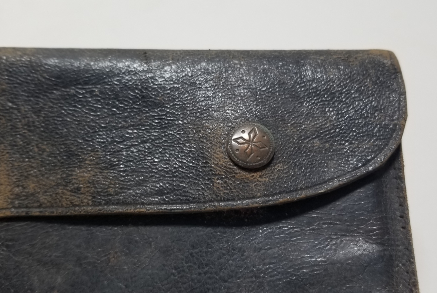 OSMANLI DÖNEMİ EL YAPIMI DERİ SUBAY CÜZDANI