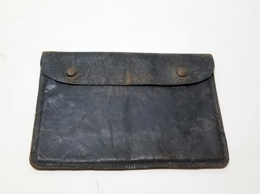 OSMANLI DÖNEMİ EL YAPIMI DERİ SUBAY CÜZDANI