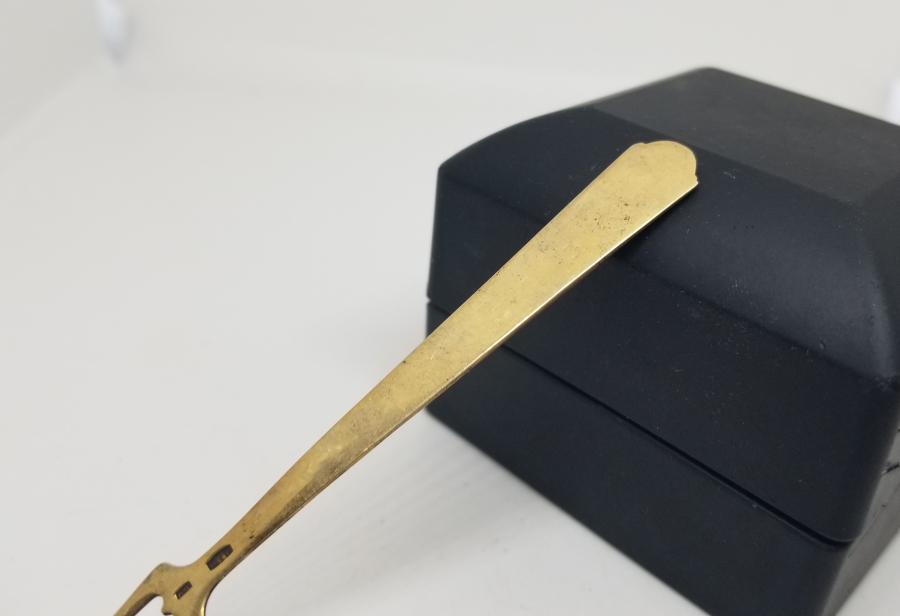 ORAK ÇEKİÇ DAMGALI ANTİKA MİNELİ RUS GÜMÜŞ PEYNİR ÇATALI