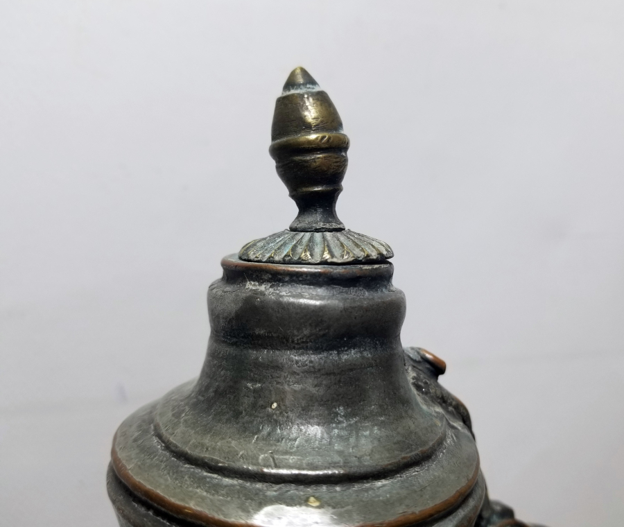 ÜZERİ HAYAT AĞAÇLI NADİR TİPTE OSMANLI DÖNEMİ BAKIR İBRİK