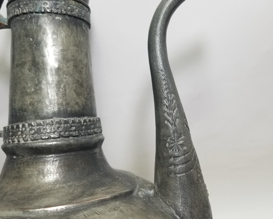 ÜZERİ HAYAT AĞAÇLI NADİR TİPTE OSMANLI DÖNEMİ BAKIR İBRİK