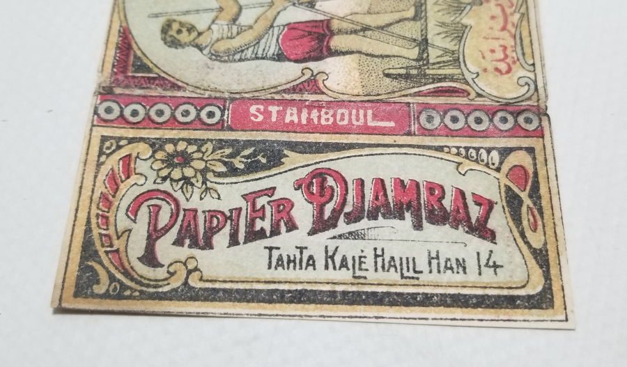 ÜZERİ OSMANLICA YAZILI OSMANLI DÖNEMİ SİGARA KAĞIDI KABI