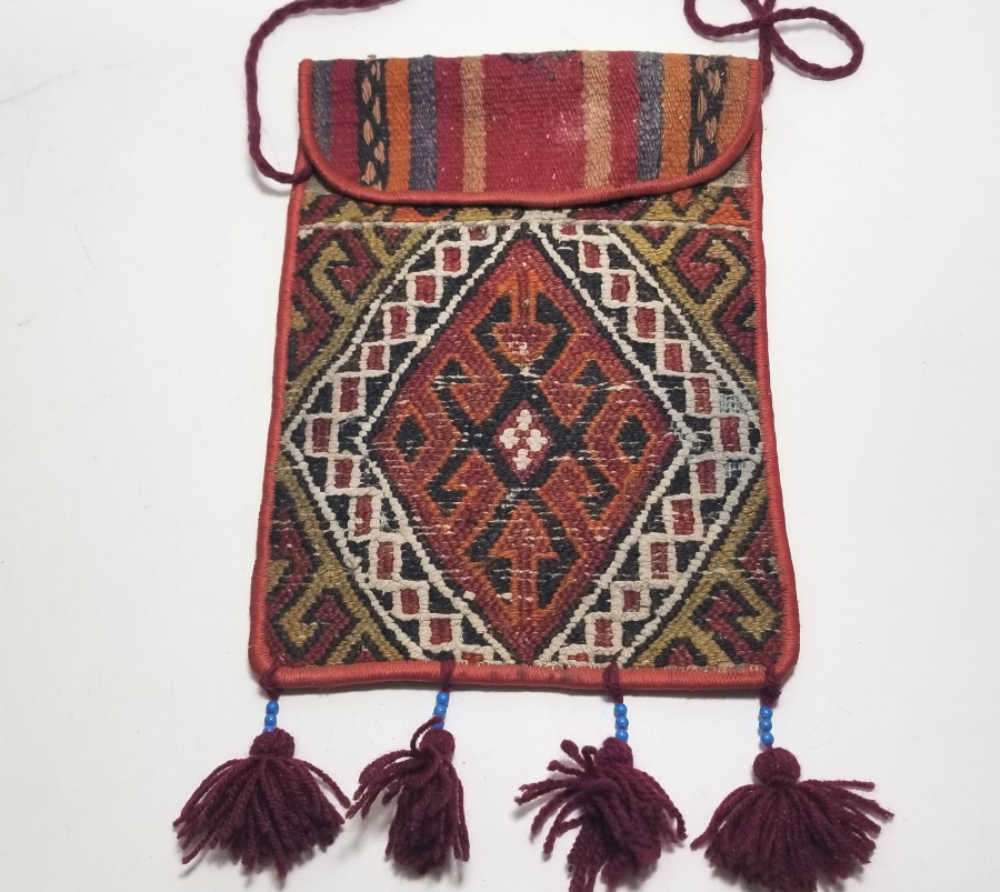 OSMANLI DÖNEMİ KİLİMDEN YAPILMIŞ ÇANTA