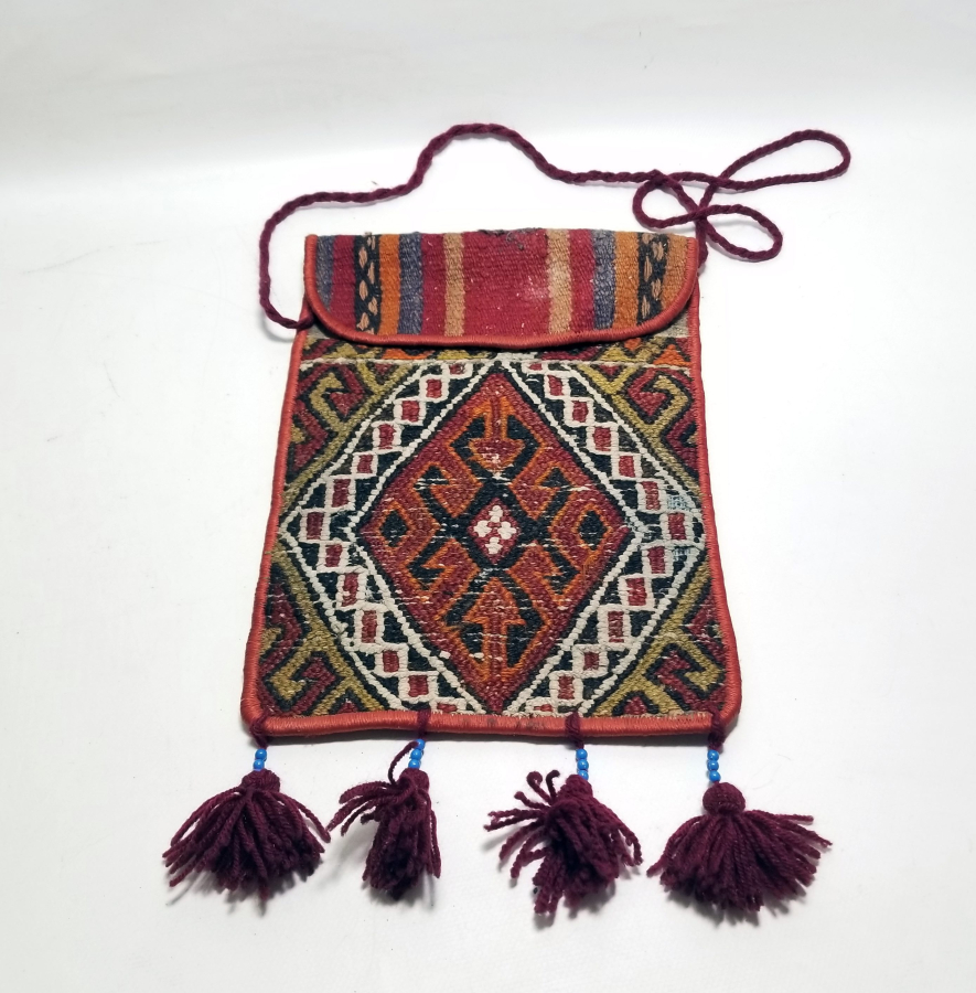 OSMANLI DÖNEMİ KİLİMDEN YAPILMIŞ ÇANTA