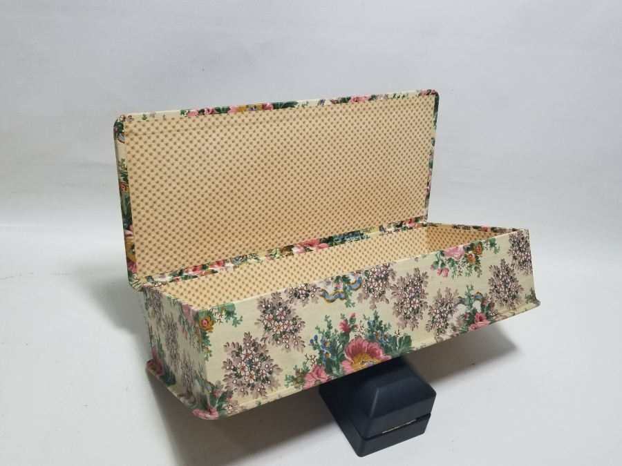 UZAKDOĞU YAPIMI İPEK MÜCEVHER KUTUSU