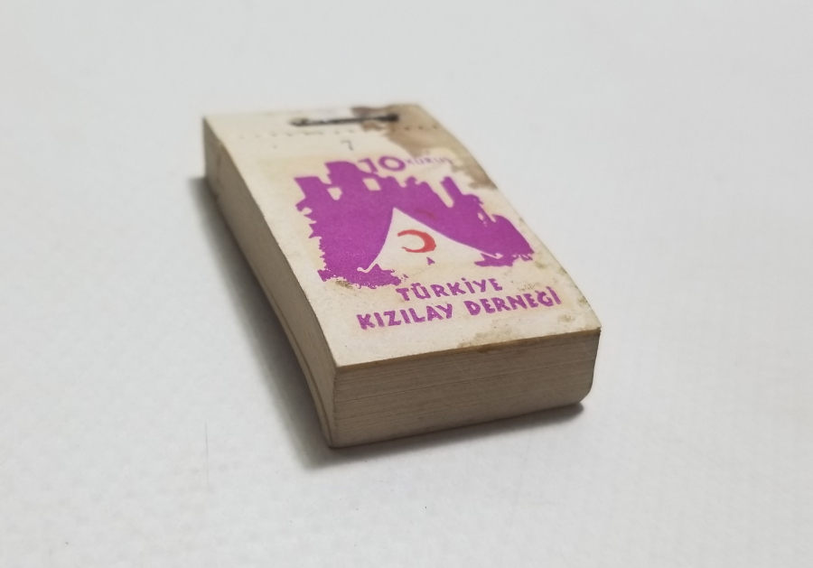 KIZILAY DERNEĞİ KULLANILMAMIŞ YARDIM MAKBUZU